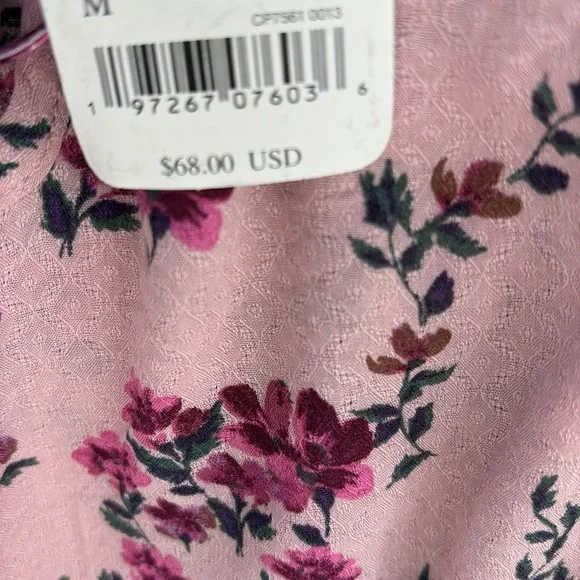 NWT FREE PEOPLE TAKE IT AWAY BODYSUIT Pink Ruffled LACE Tie Front 🥳HP - Picture 7 of 11